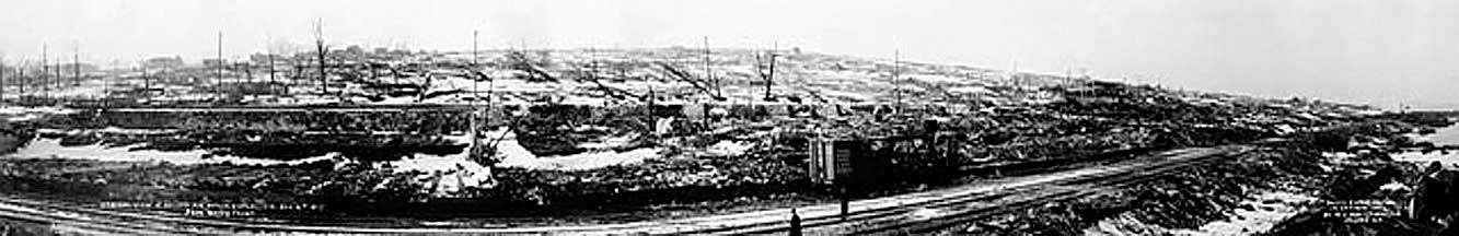 Панорама разрушенного Галифакса
