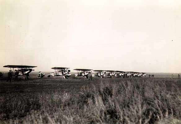 Истребители Fokker D.XIII в Липецке.