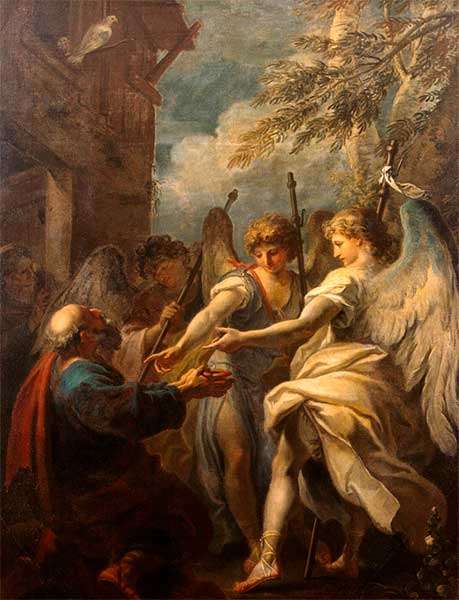 Авраам и три ангела.