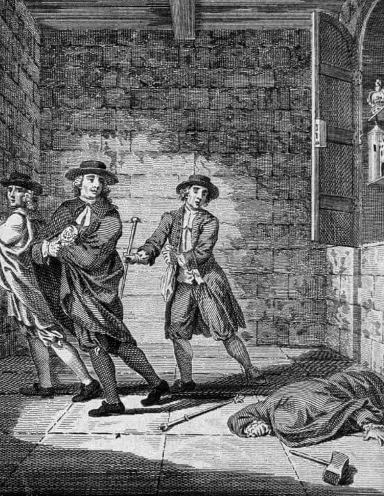 Полковник Блад и его банда похищают драгоценности британской короны из Тауэра в 1671 году Полковник Блад и его банда похищают драгоценности британской короны из Тауэра в 1671 году