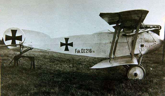 Истребитель Fokker D.I 