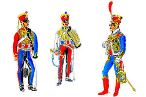 Гвардейские гусары Вестфалии 1807-1814 годы