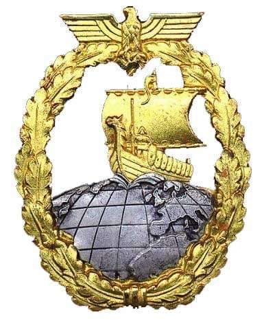 Нагрудный знак вспомогательного крейсера (Kriegsabzeichen für Hilfskreuzer)