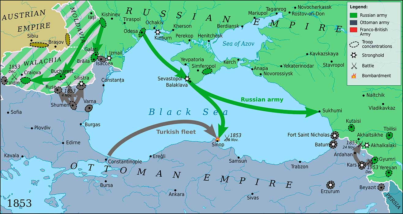 Военные действия в 1853 году Военные действия в 1853 году