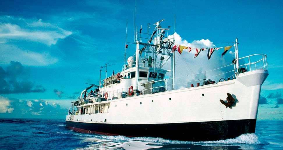 Знаменитый корабль Кусто «Калипсо»