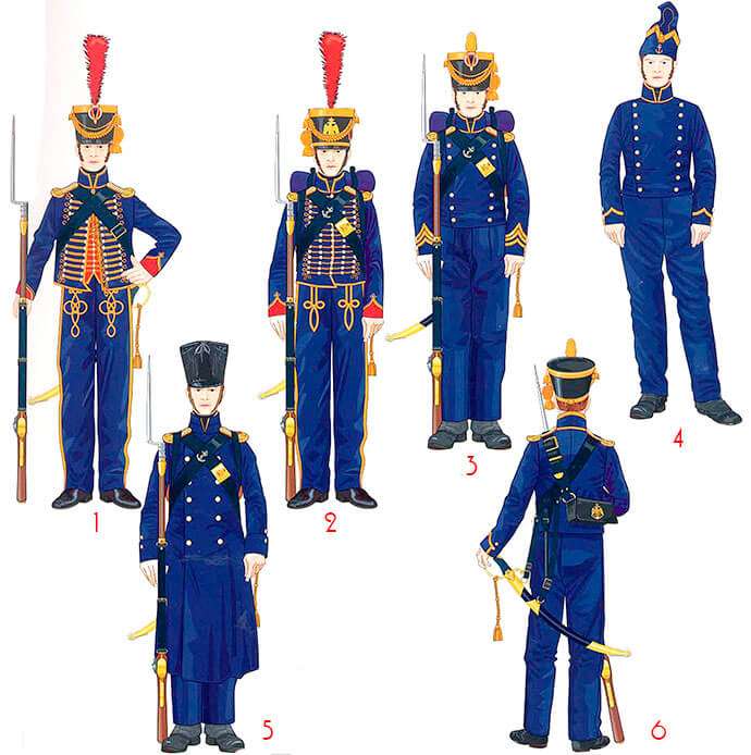 Униформа батальона моряков гвардии