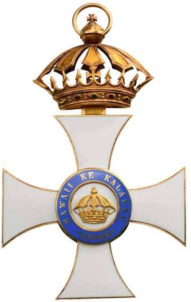 Знак Королевского ордена Гавайской короны