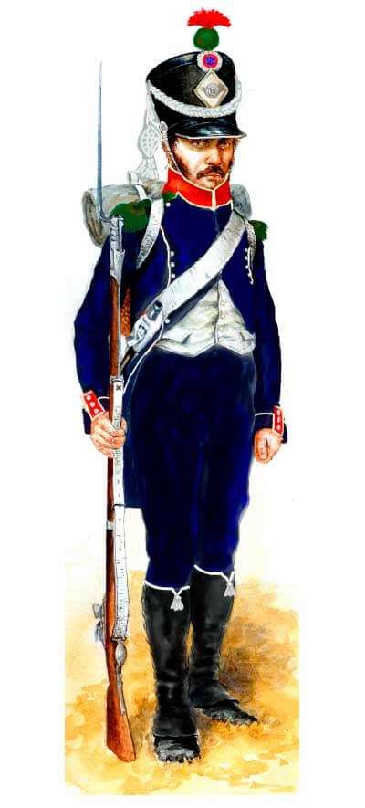 униформа 13 легкого полка армии Наполеона