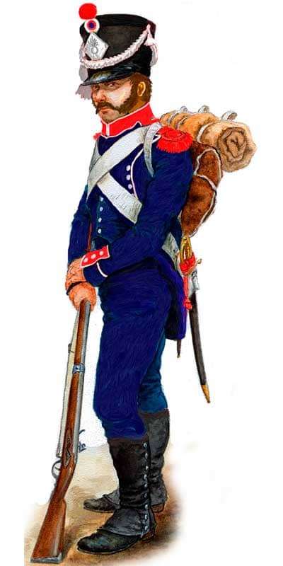 униформа 13 легкого полка армии Наполеона